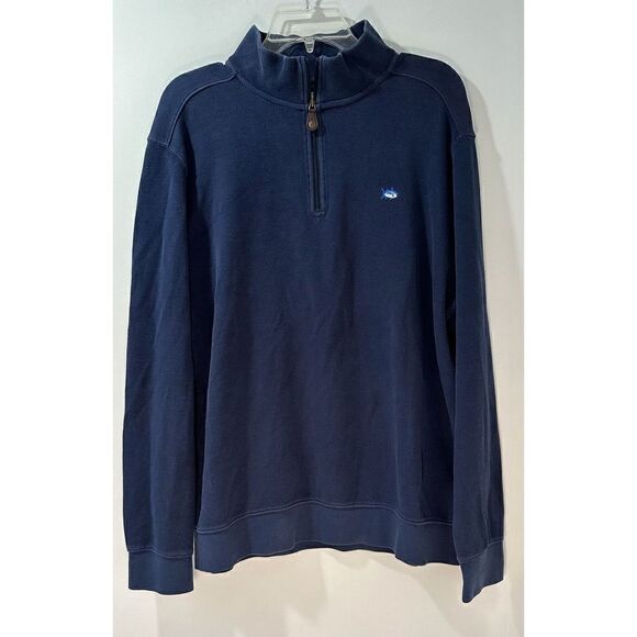 Southern Tide men’s navy blue 1/4 zip sweatshirt size Large #38-0973 - Picture 1 of 5